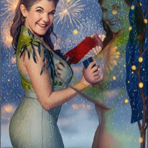 Christmas Coralyn Jewel Holiday Art 34